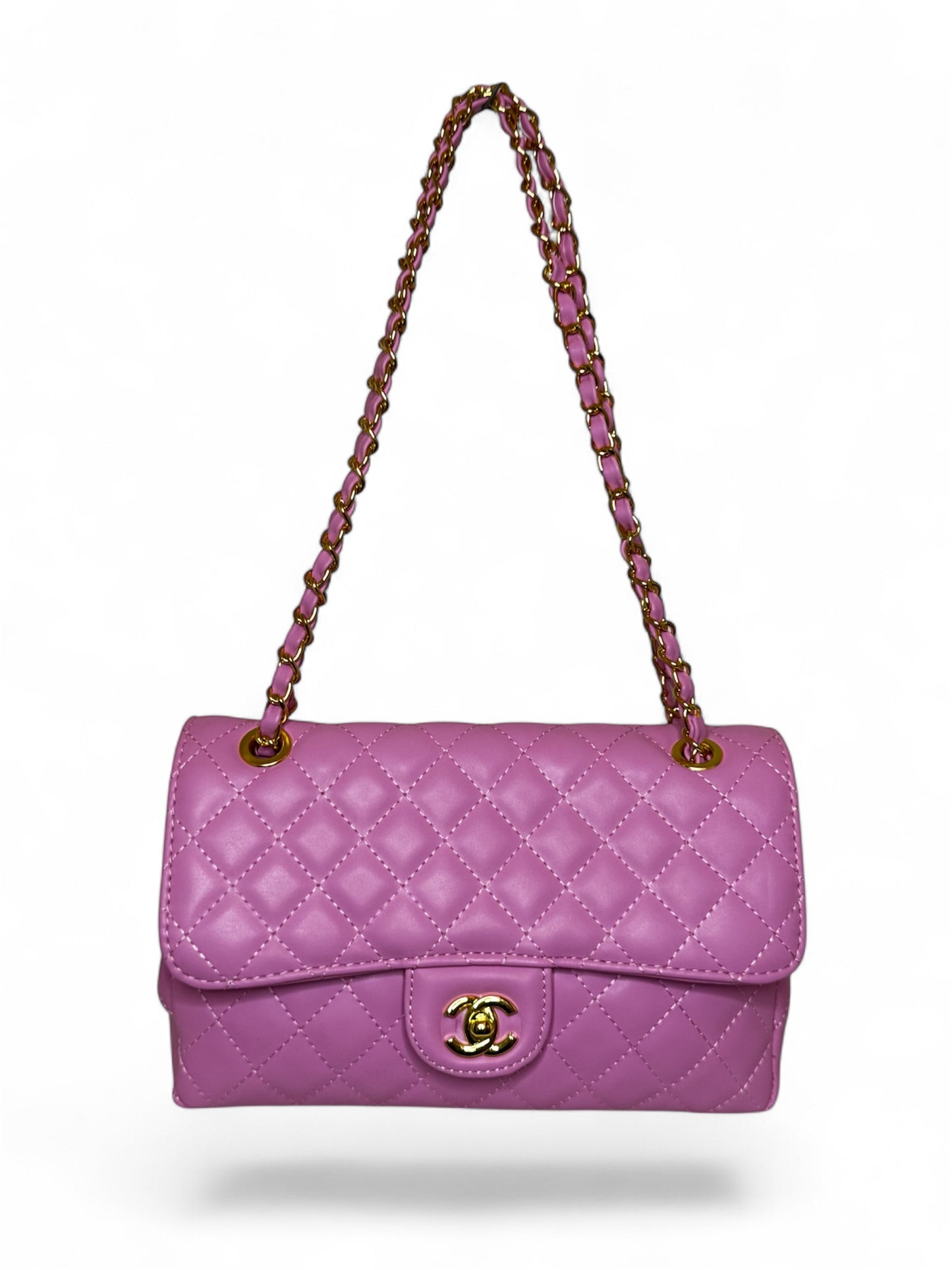 Damen Umhängetasche trendig & elegant in der Farbe Rosa