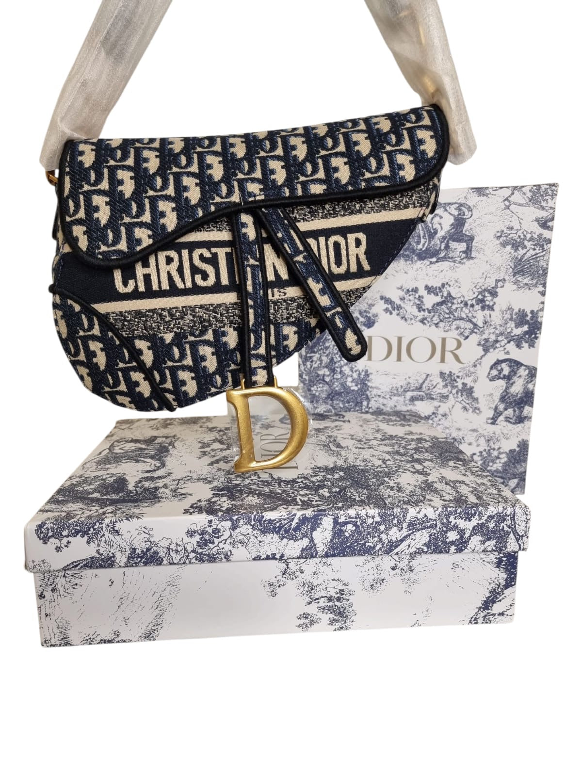 Damen Handtasche trendig & elegant in der Farbe Schwarz/Blau/Beige