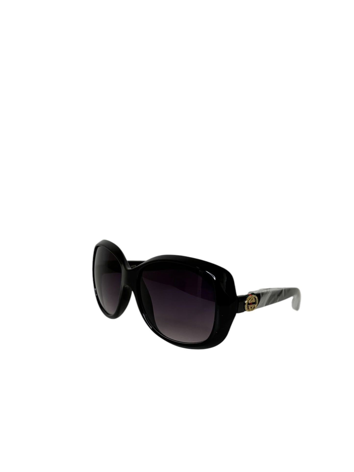 Damen Sonnenbrille trendig & elegant in der Farbe Schwarz