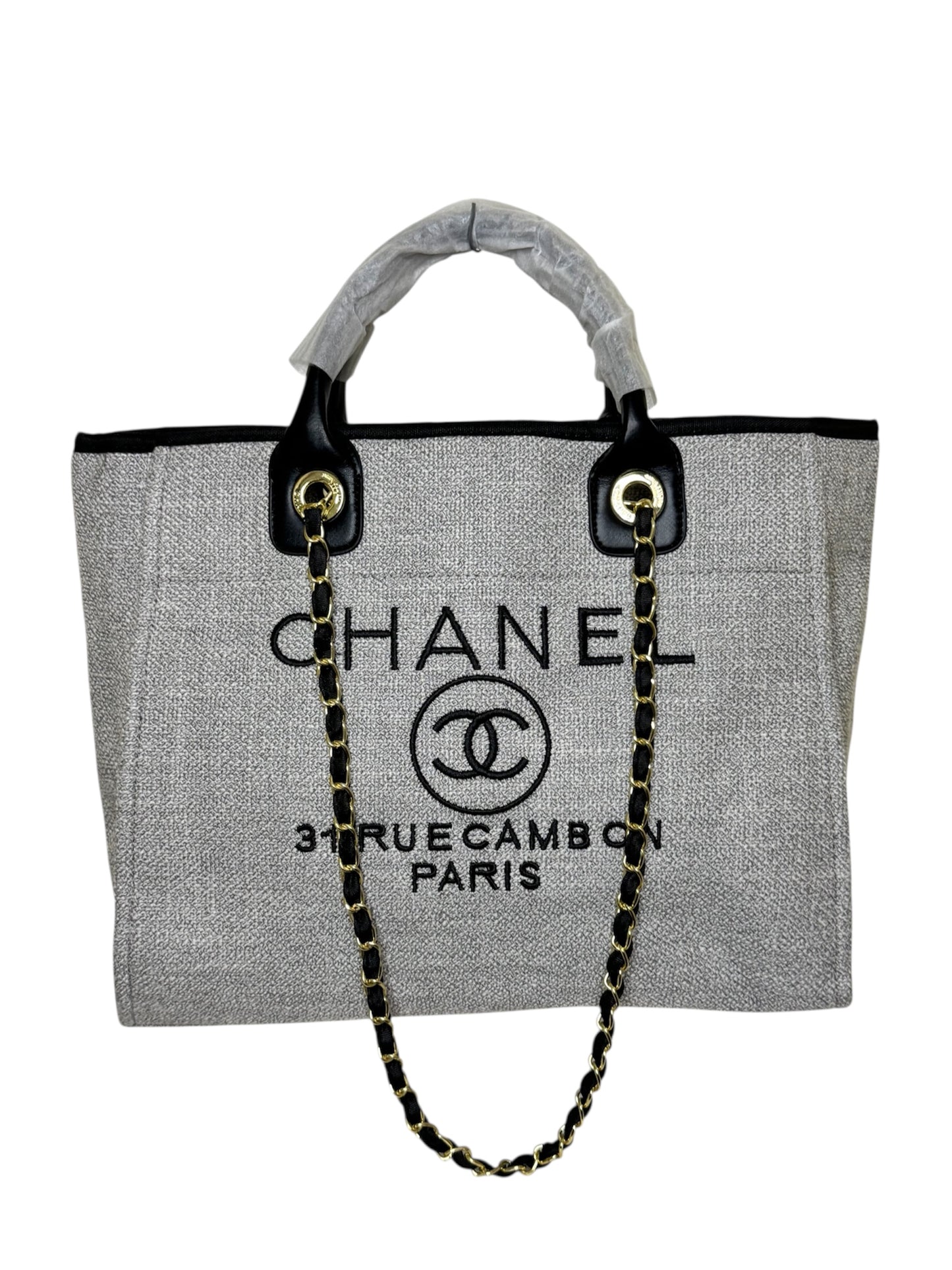 Damen Handtasche trendig & elegant in der Farbe Dunkelgrau/Schwarz