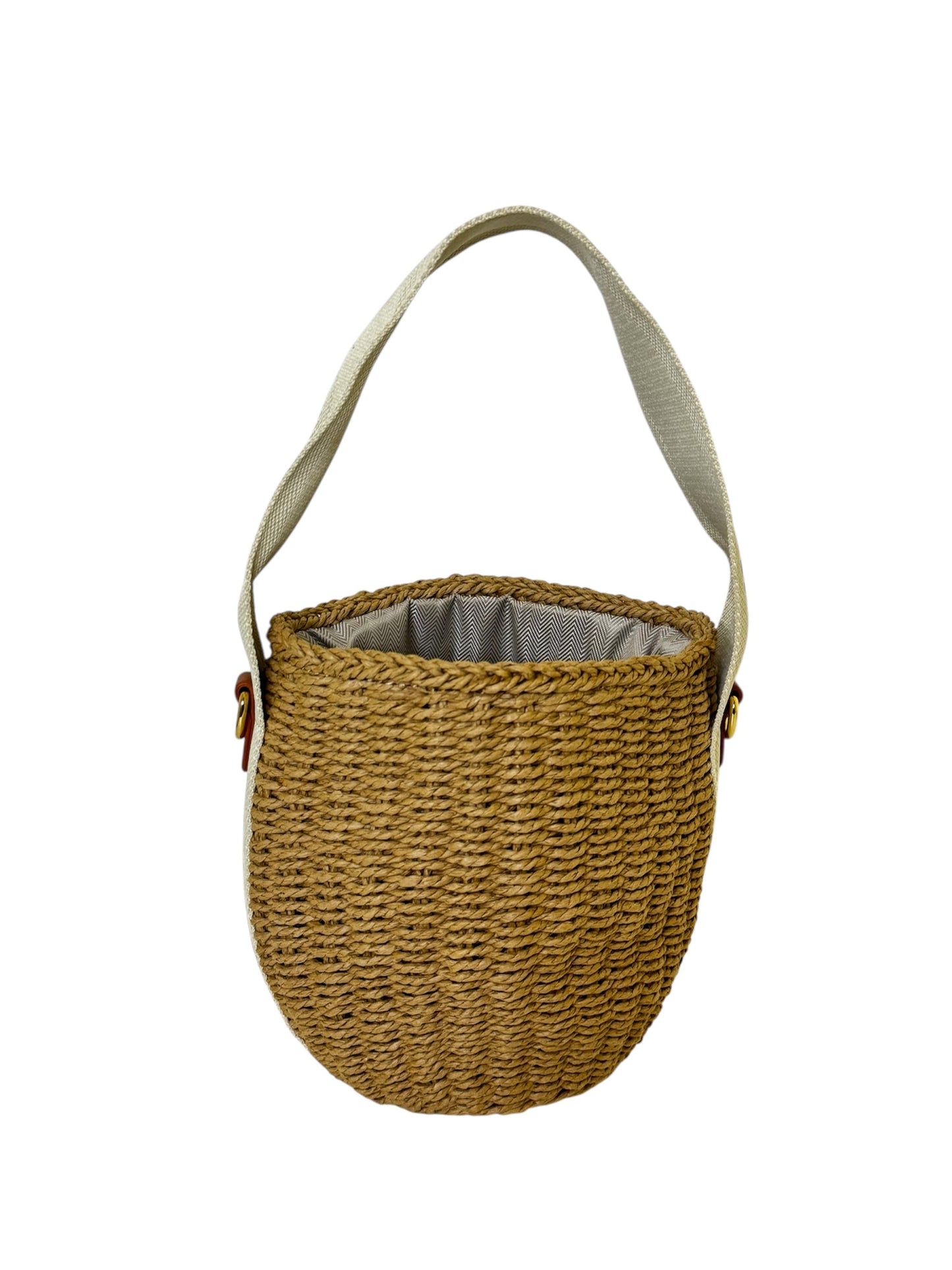 Damen Handtasche trendig & elegant in der Farbe Braun/Bast