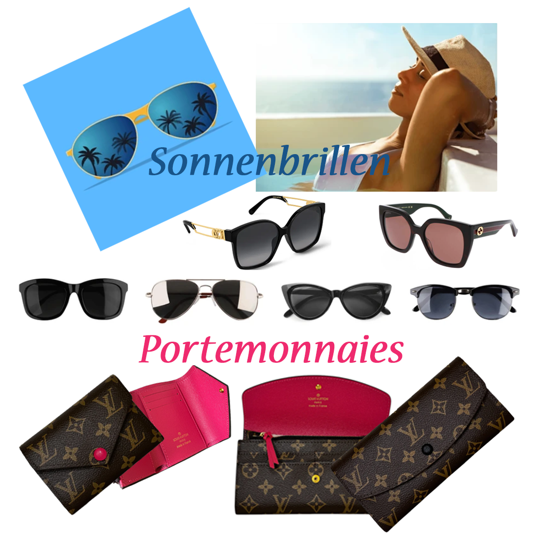 Sonnenbrillen/Geldbeutel/Schmuck