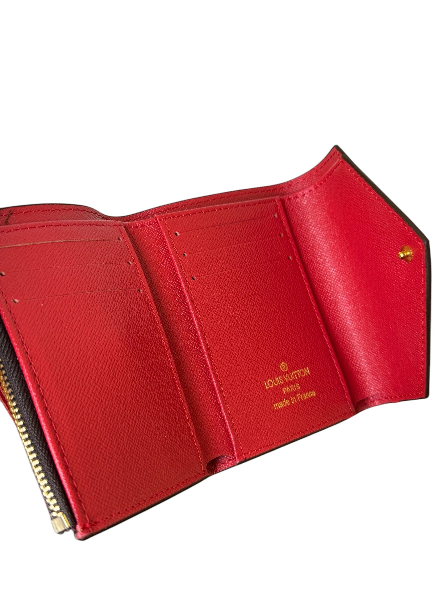 Damen Geldbeutel trendig & elegant in der Farbe Braun/Rot klein