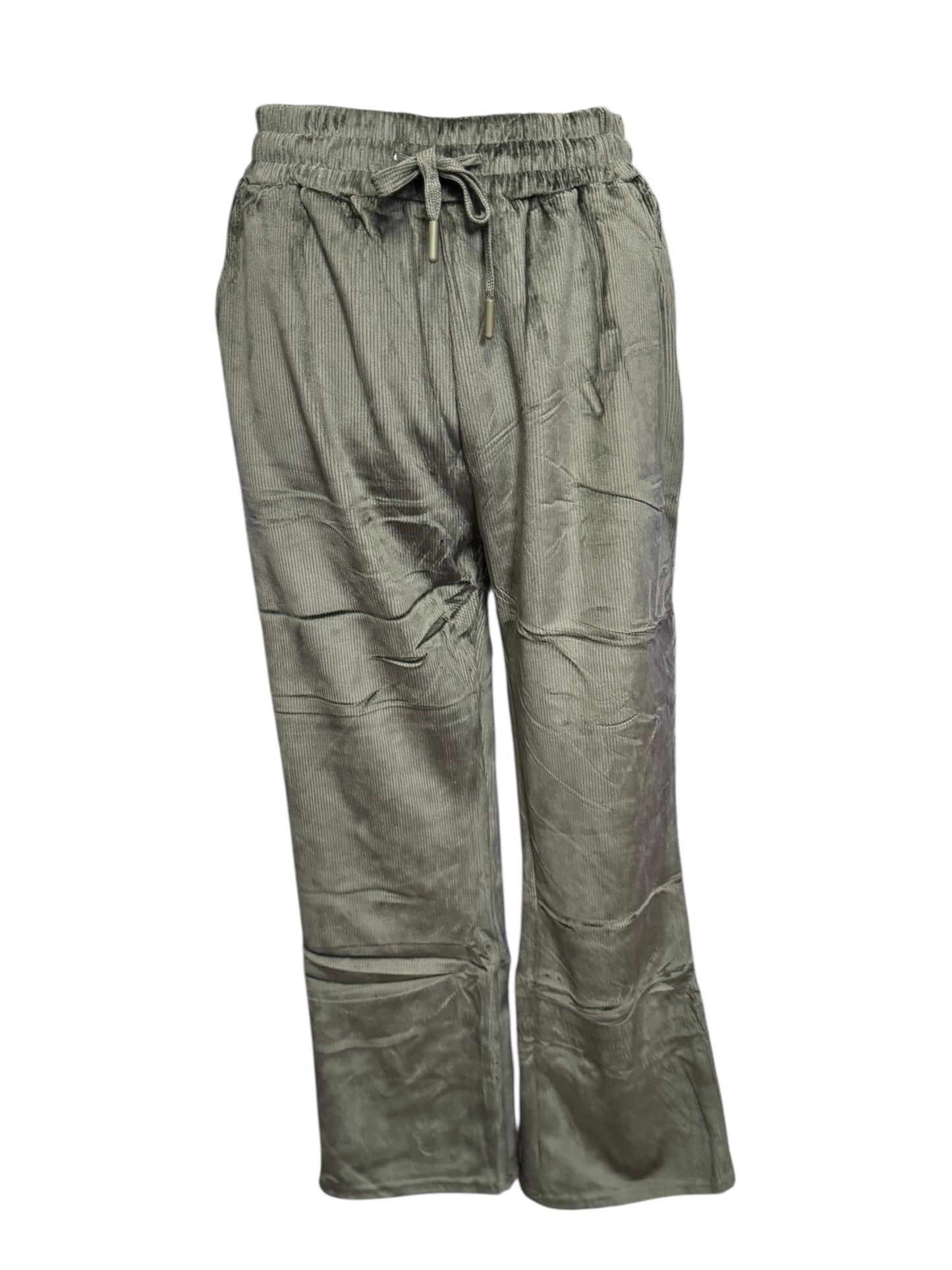 Weiche Lounge-Hose in Khaki – Komfort & Style für entspannte Looks