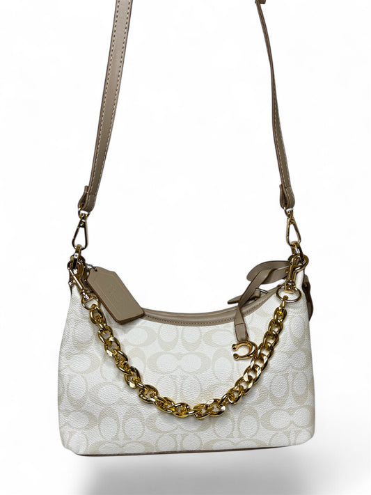 Damen Handtasche trendig & elegant in der Farbe Beige/Weiß
