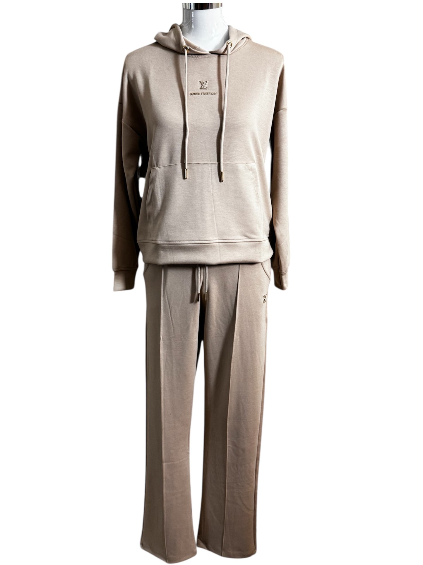 Damen Zweiteiler Set Trendig & Elegant in der Farbe Beige