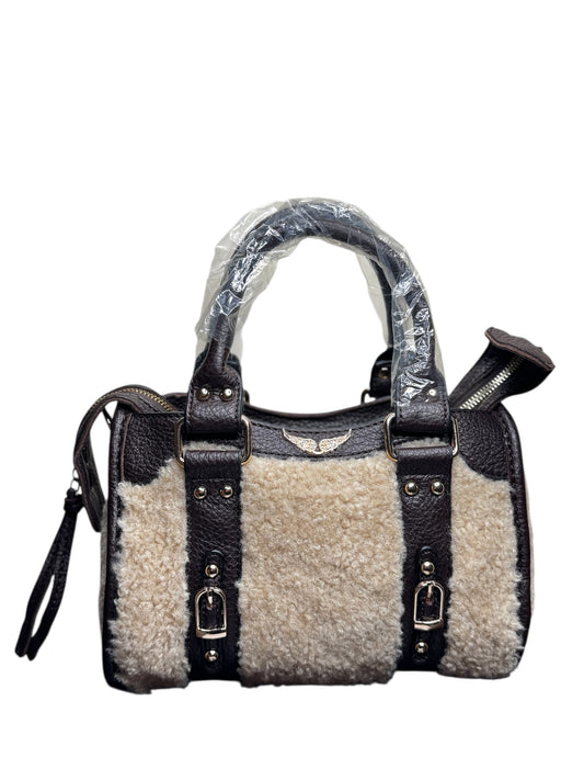 Damen Handtasche trendig & elegant in der Farbe Braun/Beige