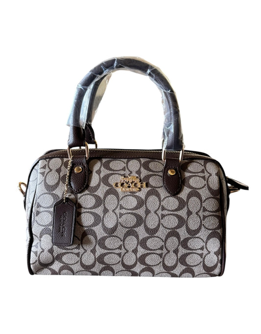 Damen Handtasche trendig & elegant in der Farbe Braun/Grau