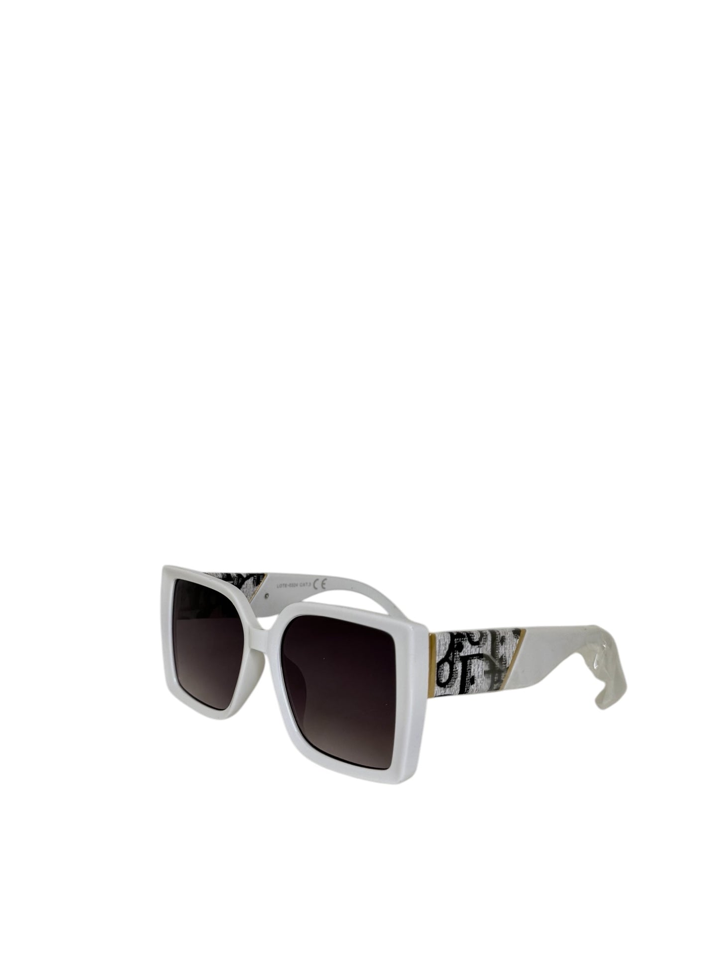 Damen Sonnenbrille trendig & elegant in der Farbe Weiß