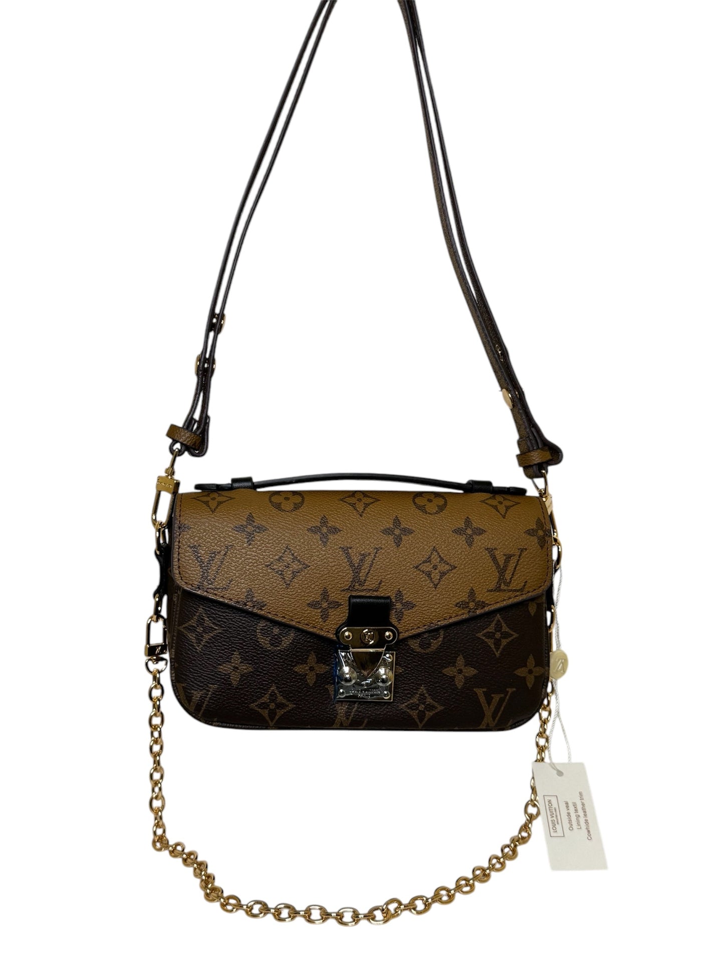 Schultertasche im modisch trendigen Look in der Farbe Braun/Hellbraun