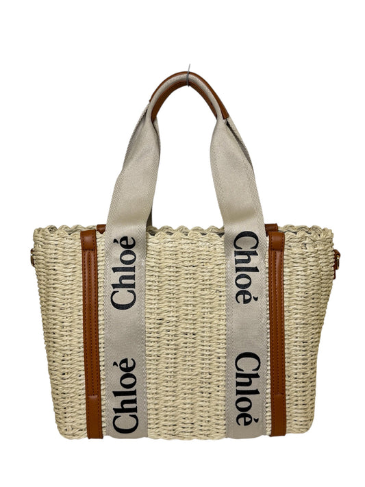 Damen Handtasche trendig & elegant in der Farbe Bast/Braun groß
