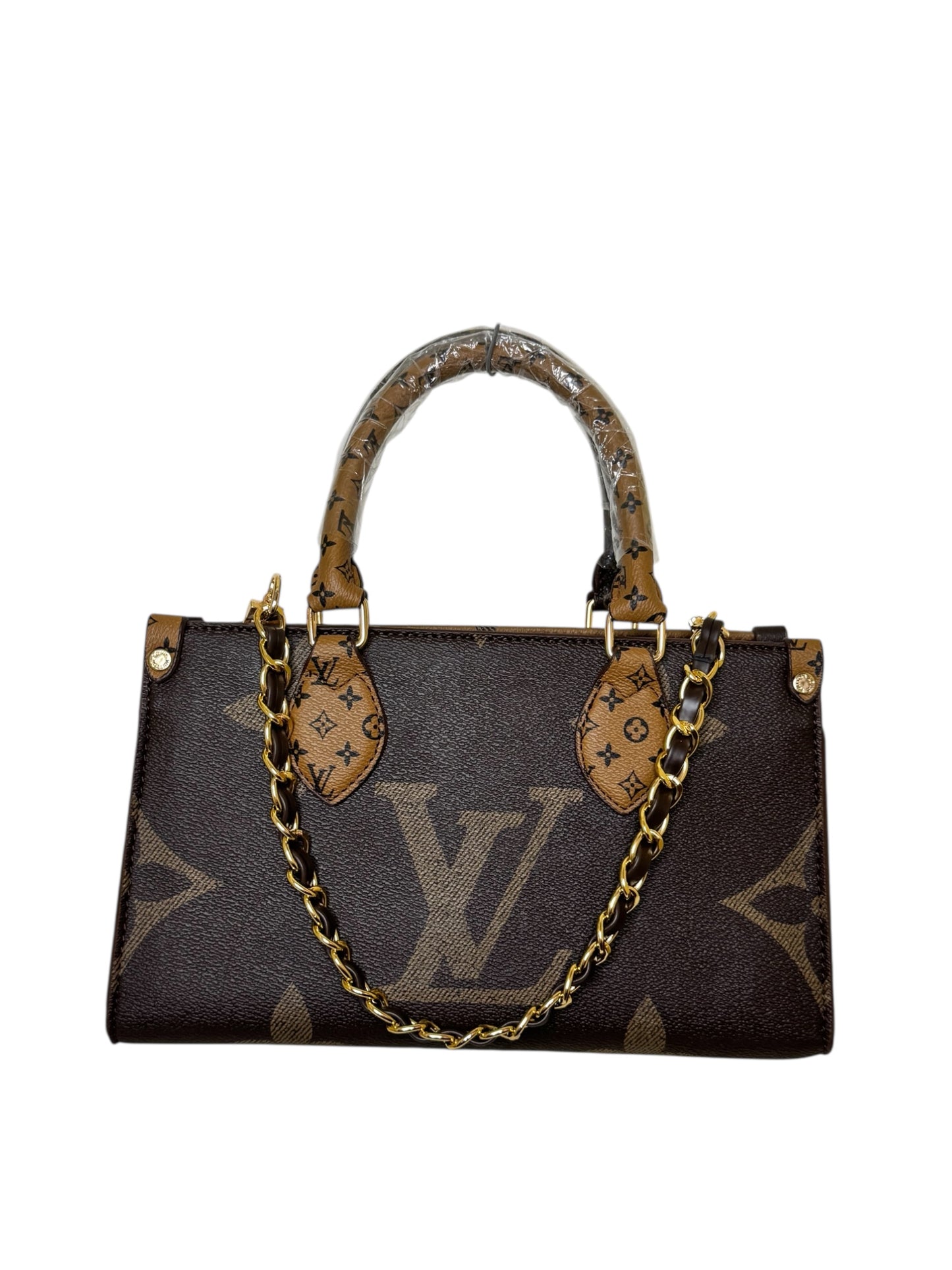 Damen Handtasche trendig & elegant in der Farbe Hellbraun/Braun