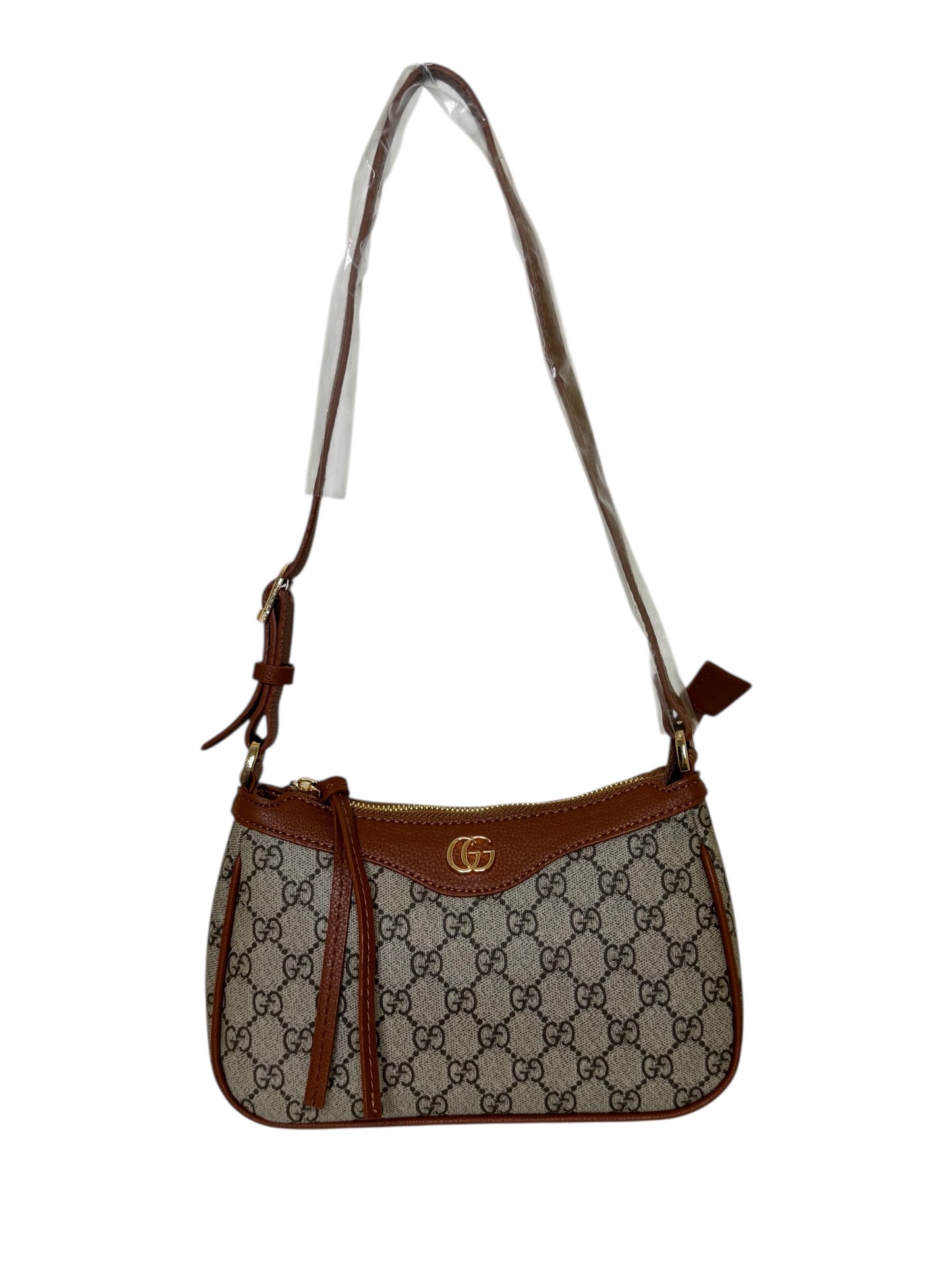 Damen Handtasche trendig & elegant in der Farbe Braun/Grau