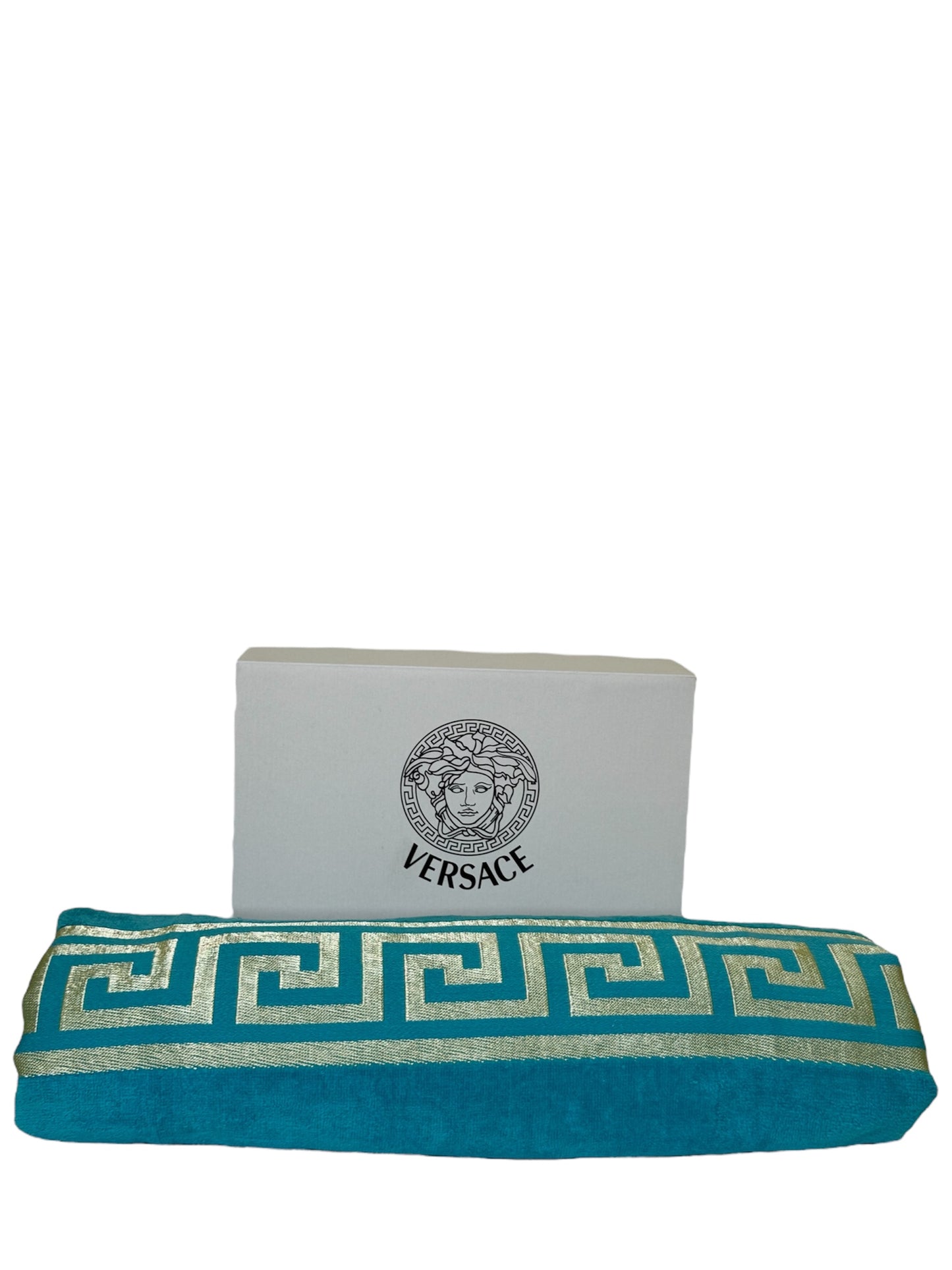 Strand/Handtuch im modischen Design in der Farbe Blau