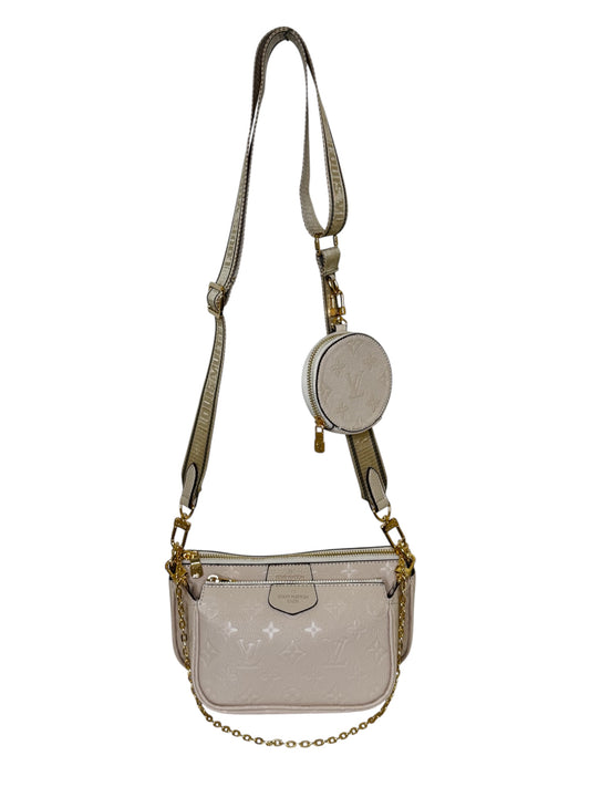 Crossbody Bag. Set 3.-Teilig Damen Umhängetasche in der Farbe Beige