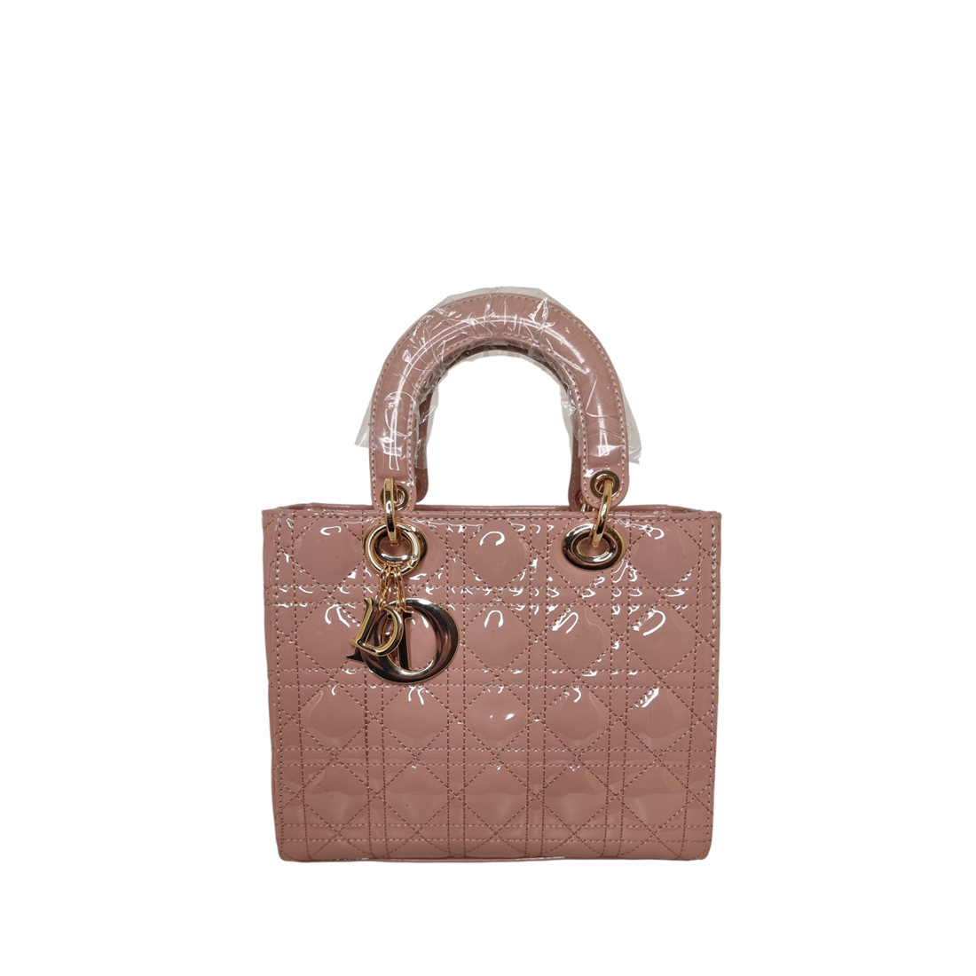 Damen Handtasche trendig & elegant in der Farbe Rosa Lack